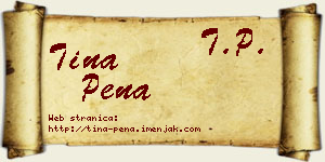 Tina Pena vizit kartica